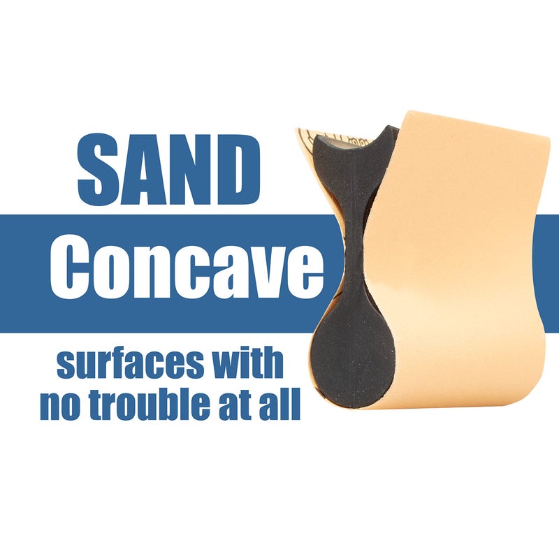 Fulton 21 Profile Contour Sanding Grips, Wood Sanding Detailer for Convex, Concave & Angles, Curved Sanding Tool for Corners, Molding, Models, Arts, Crafts, Auto Body & More (Grips with Sandpaper) - Image 4